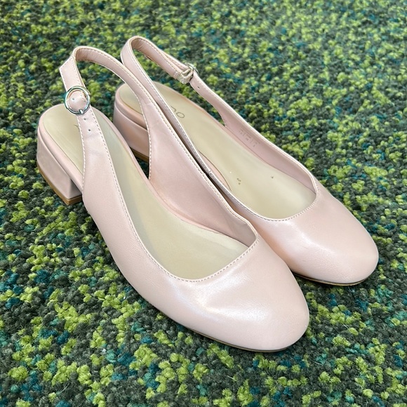 ALDO Ballerina Pink Slingback Ballet Flats - Picture 1 of 5